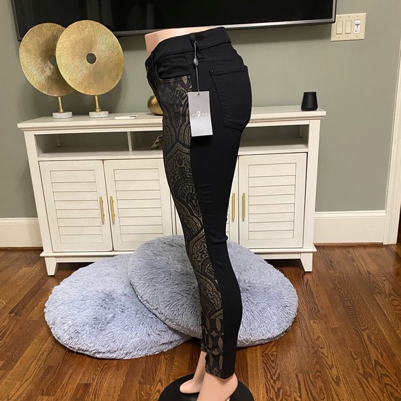 “Lina” 7 for all Mankind Jeans. Size 29. Great Stretch & Fit. Inseam 39.5. NWT - Picture 3 of 7